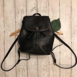 Vintage Rare Pebbled leather Black coach backpack